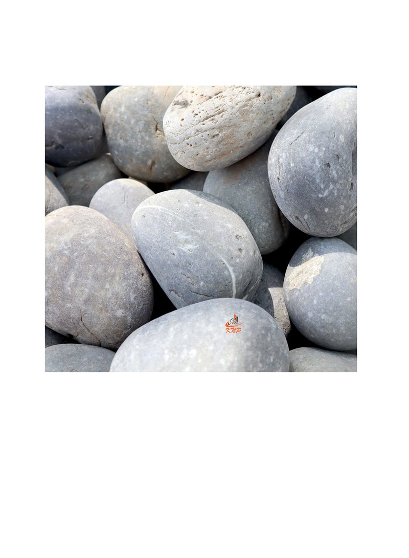 KNP Gray River Pebbles Natural Garden Material 3-5 cm 5 kg - Image 2