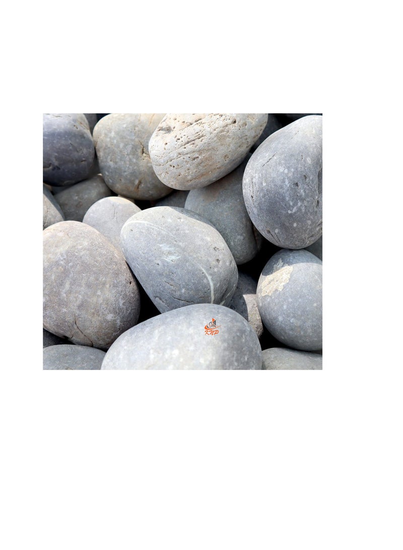 KNP Gray River Pebbles Natural Garden Material 3-5 cm 5 kg - Image 3