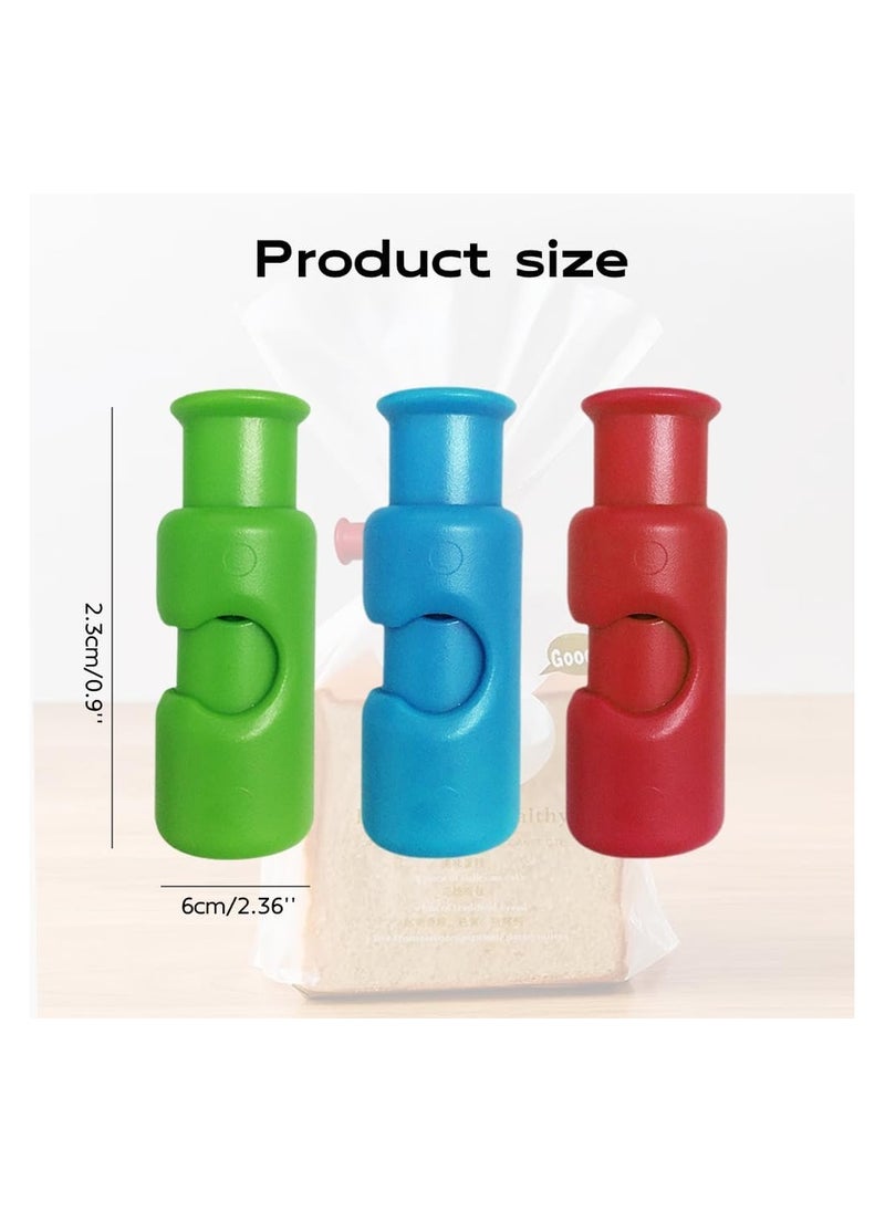 Generic - Bag Clips, Chip Clips Bag Clips Food Clips, 2024 New Squeeze Clips for Chips and Other Food Bags,Grip Sticks Bag Sealers,Snack Bread Closure Clip,Plastic Sealing Clip for Bread (Colorful, 6PC) - Image 1