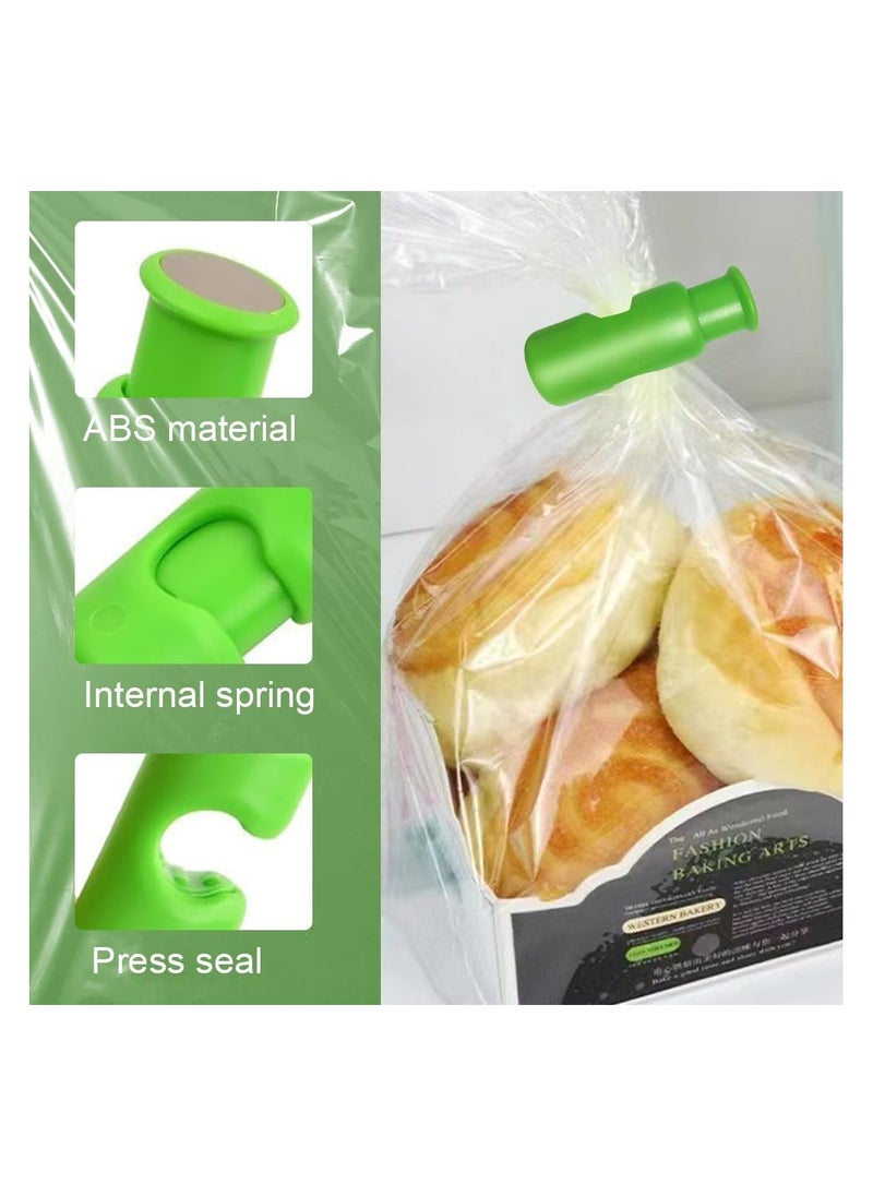 Generic - Bag Clips, Chip Clips Bag Clips Food Clips, 2024 New Squeeze Clips for Chips and Other Food Bags,Grip Sticks Bag Sealers,Snack Bread Closure Clip,Plastic Sealing Clip for Bread (Colorful, 6PC) - Image 1
