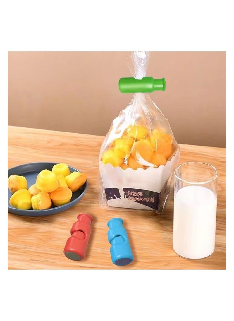 Generic - Bag Clips, Chip Clips Bag Clips Food Clips, 2024 New Squeeze Clips for Chips and Other Food Bags,Grip Sticks Bag Sealers,Snack Bread Closure Clip,Plastic Sealing Clip for Bread (Colorful, 6PC) - Image 1