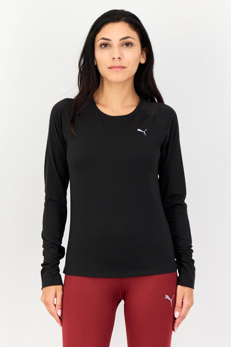 PUMA Women Sportswear Fit Long Sleeve Outdoor T Shirt, Black - Image 1
