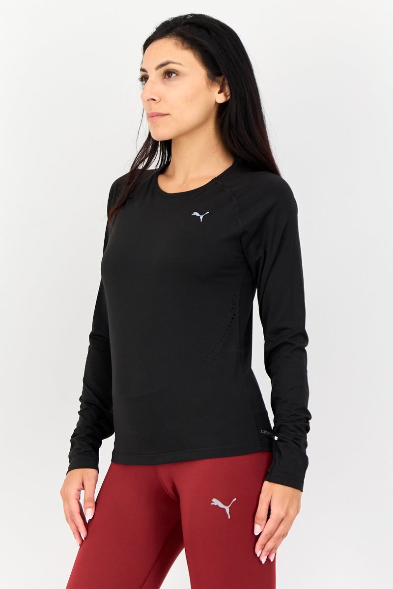 PUMA Women Sportswear Fit Long Sleeve Outdoor T Shirt, Black - Image 3