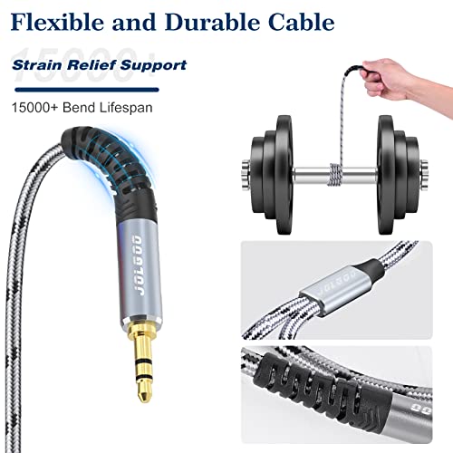 JOLGOO Dual XLR Female to 3.5 mm TRS Stereo Microphone Cable, 2 XLR Female to 1/8 inch TRS Stereo Y Splitter Patch Cable, 10 Feet - Image 5