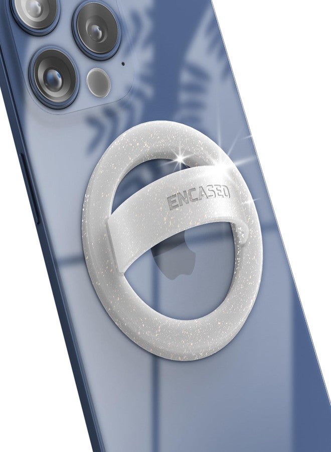 Encased Magnetic Phone Grip Holder (Compatible with MagSafe) Thin Silicone Finger Loop Ring for iPhone (Glitter) - Image 1