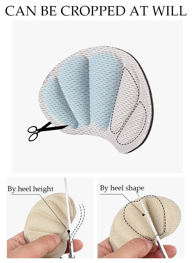 DUNISO Back of Heel Cushion Inserts, 6 Pieces Grips Pads for Boots, Loose Shoes Too Big, Shoe Pad Foot Sports Adjustable Anti-wear Feet Inserts Insoles Patch Protector  - Image 3