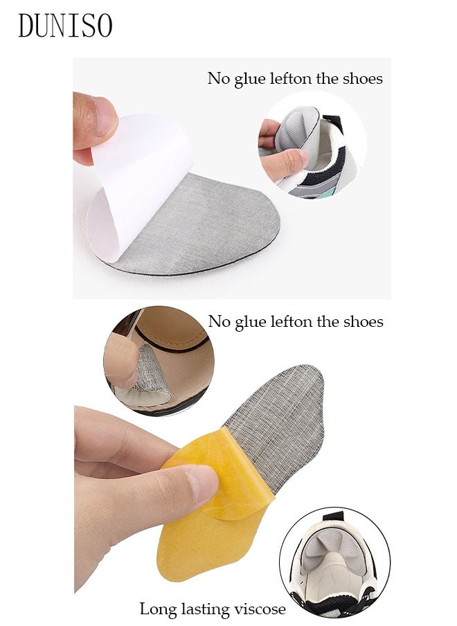 DUNISO Back of Heel Cushion Inserts, 6 Pieces Grips Pads for Boots, Loose Shoes Too Big, Shoe Pad Foot Sports Adjustable Anti-wear Feet Inserts Insoles Patch Protector  - Image 5