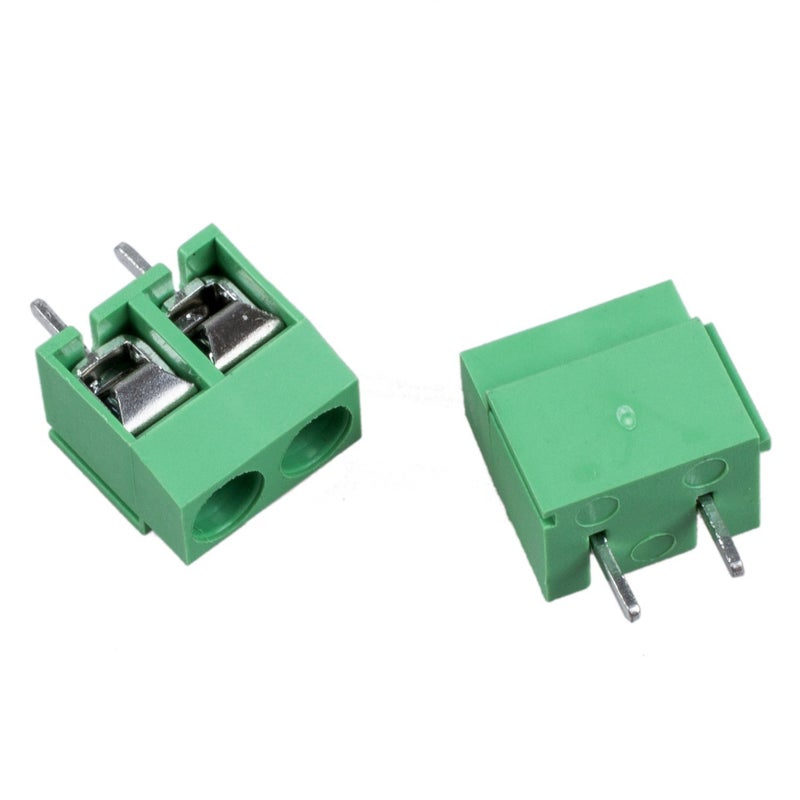 TECHDELIVERS ® Screw Terminal Block PCB mount block wire connector 5mm PITCH (25Piece 2PIN) - Image 3