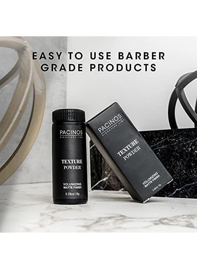 باتشينوس بودرة Pacinos Texture - بودرة خفيفة الوزن لرفع الجذور بلمسة نهائية جافة غير لامعة لإضفاء الملمس والحجم والسمك - زجاجة رج لتصفيف الشعر بسهولة - 30 جرام  - Image 4