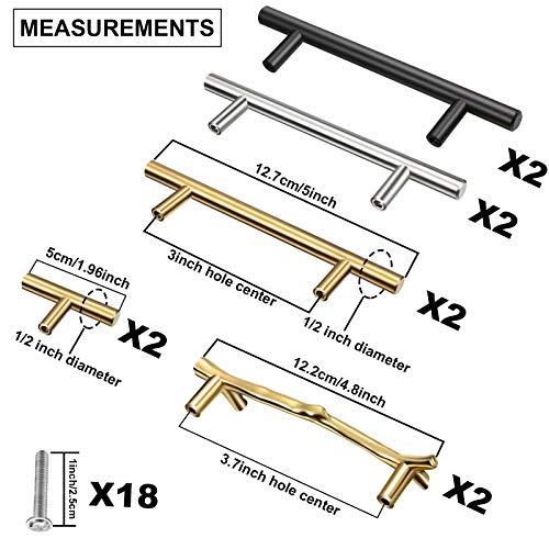 Ripeng 10 Pieces Handles for Resin Tray Molds, Stainless Steel Tray Handles Hardware with Screw Sets Drawer Kitchen Cabinet Door Pulls for Resin Crafts DIY Making Silicone Serving Tray Decoration - Image 2