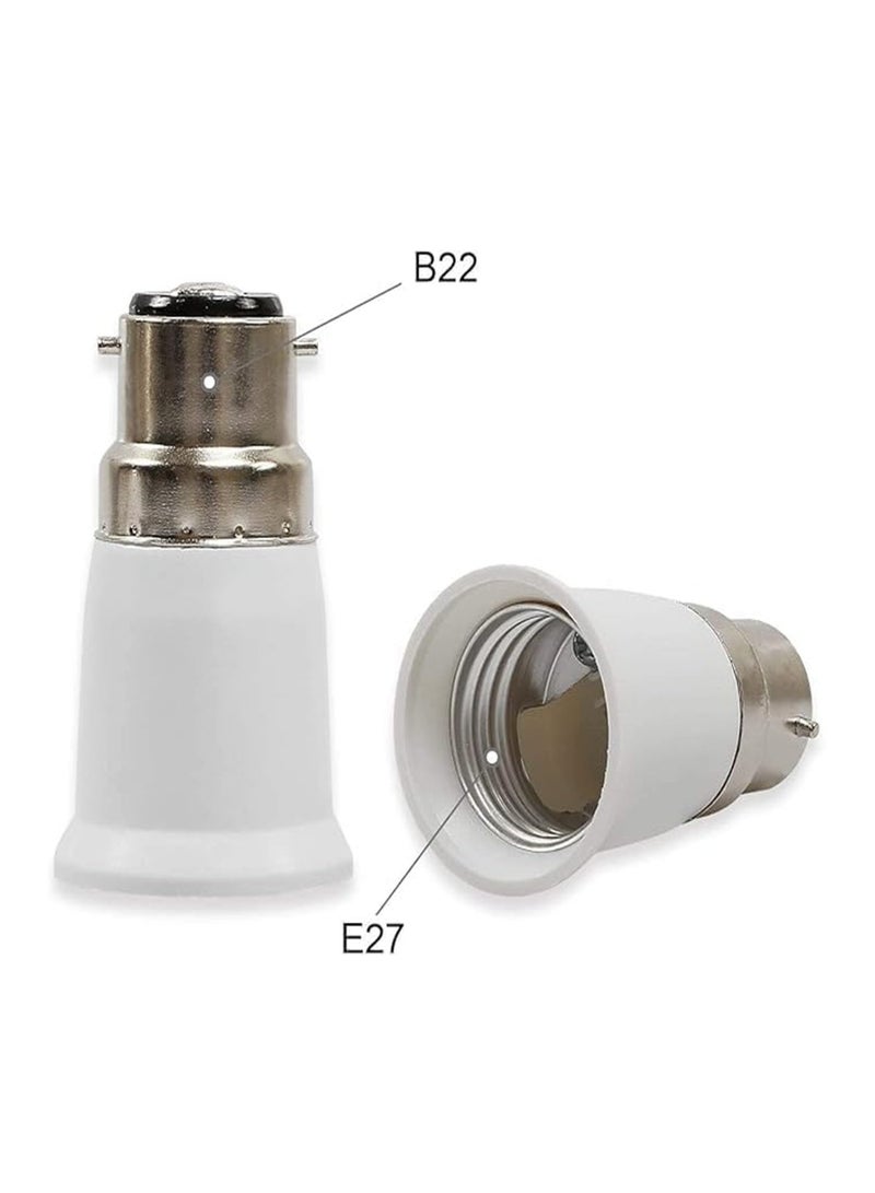melfi محول قاعدة المصباح B22 إلى E27 حول تركيبتك لتناسب المصابيح LED دون استبدال القاعدة (2 قطع) - Image 4