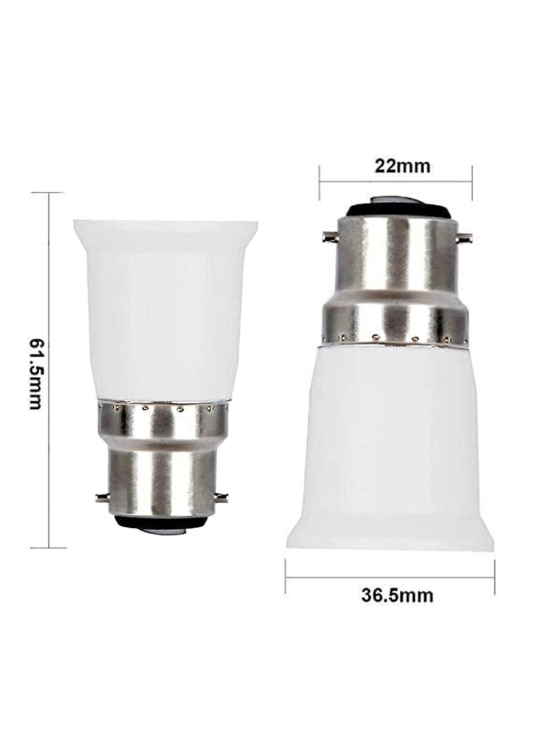 melfi محول قاعدة المصباح B22 إلى E27 حول تركيبتك لتناسب المصابيح LED دون استبدال القاعدة (2 قطع) - Image 3