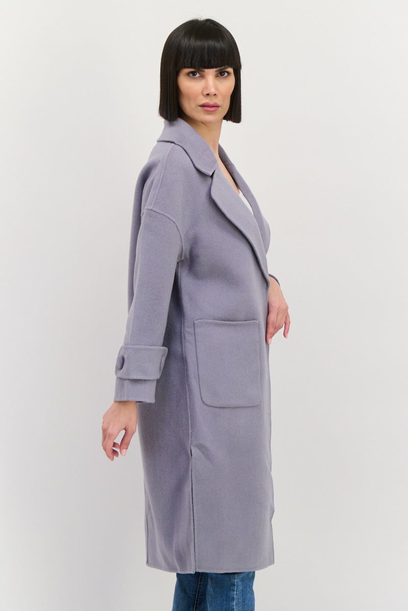 VERO MODA Women Heather Trench Coat, Grey  - Image 3