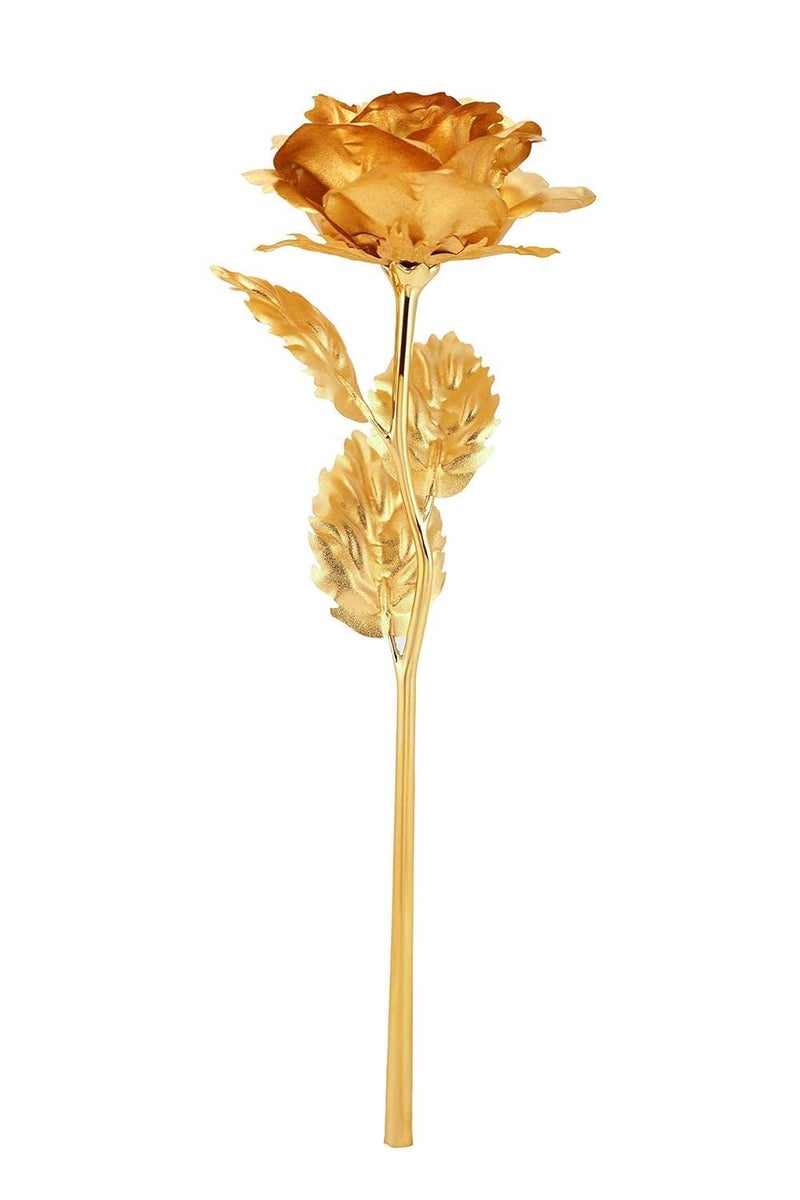 ZUBAT ZUBAT 24K Golden Rose Flower Red Dipped Rose 24K Forever Rose with Gift Box and Bag for Lover Mother Friends Christmas Thanksgiving Wedding Anniversary Mothers Day Valentines Day  - Image 2