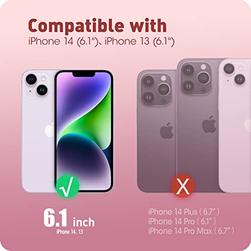 i-Blason Cosmo Series Case for iPhone 14/iPhone 13 6.1 Inch, Slim Full Body Protective Case with Built-in Screen Protector (Ameth) - Image 2