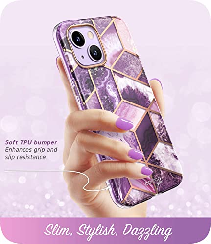 i-Blason Cosmo Series Case for iPhone 14/iPhone 13 6.1 Inch, Slim Full Body Protective Case with Built-in Screen Protector (Ameth) - Image 4