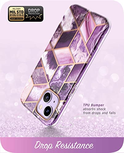 i-Blason Cosmo Series Case for iPhone 14/iPhone 13 6.1 Inch, Slim Full Body Protective Case with Built-in Screen Protector (Ameth) - Image 5