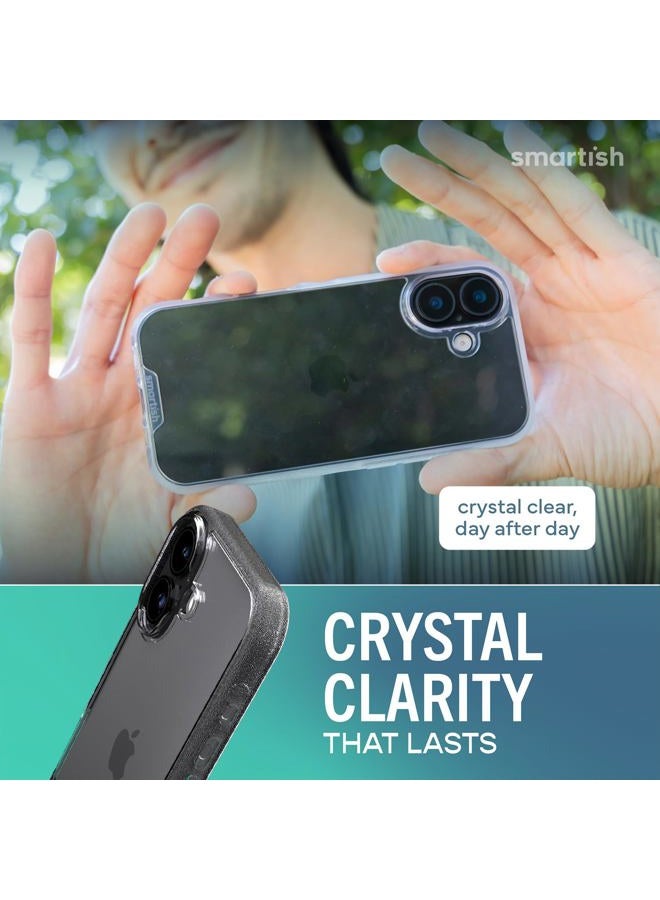 Smartish ® iPhone 17 Clear Case - Gripmunk [Lightweight + Protective] Anti-Yellowing Slim Case - Drop Tested Ultra Thin Grip Cover for Apple iPhone 17 - Clearly Clear - Image 3