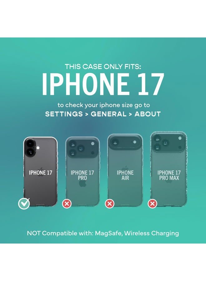 Smartish ® iPhone 17 Clear Case - Gripmunk [Lightweight + Protective] Anti-Yellowing Slim Case - Drop Tested Ultra Thin Grip Cover for Apple iPhone 17 - Clearly Clear - Image 5