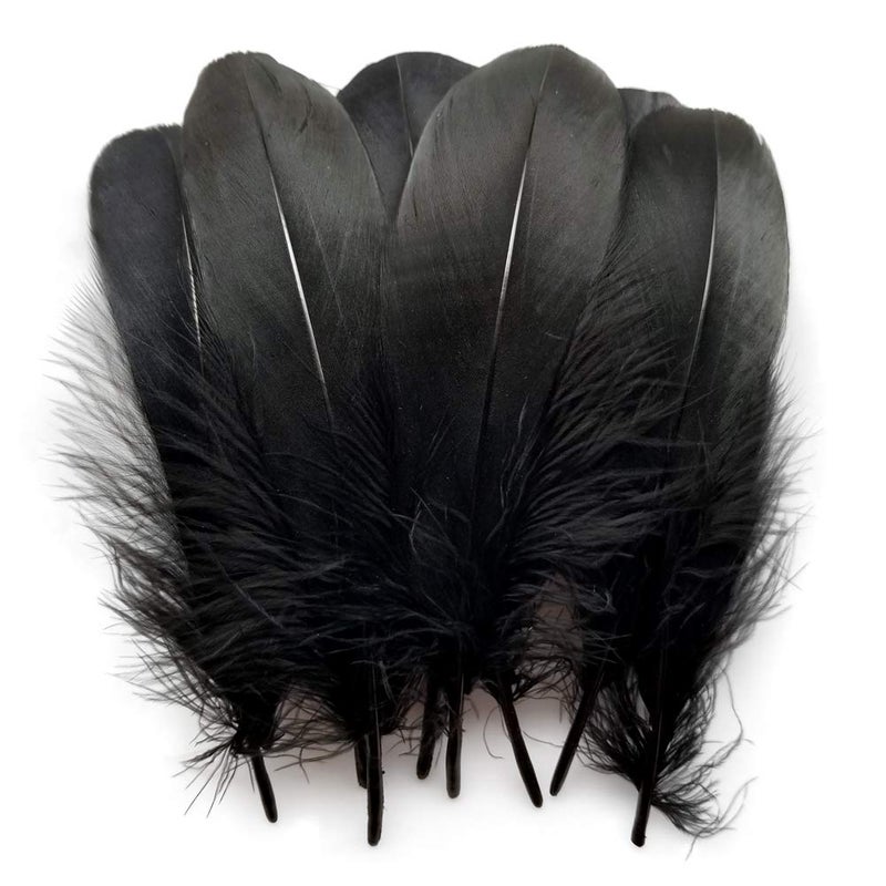 Sowder Natural Goose Feathers Clothing Accessories Pack of 100Black