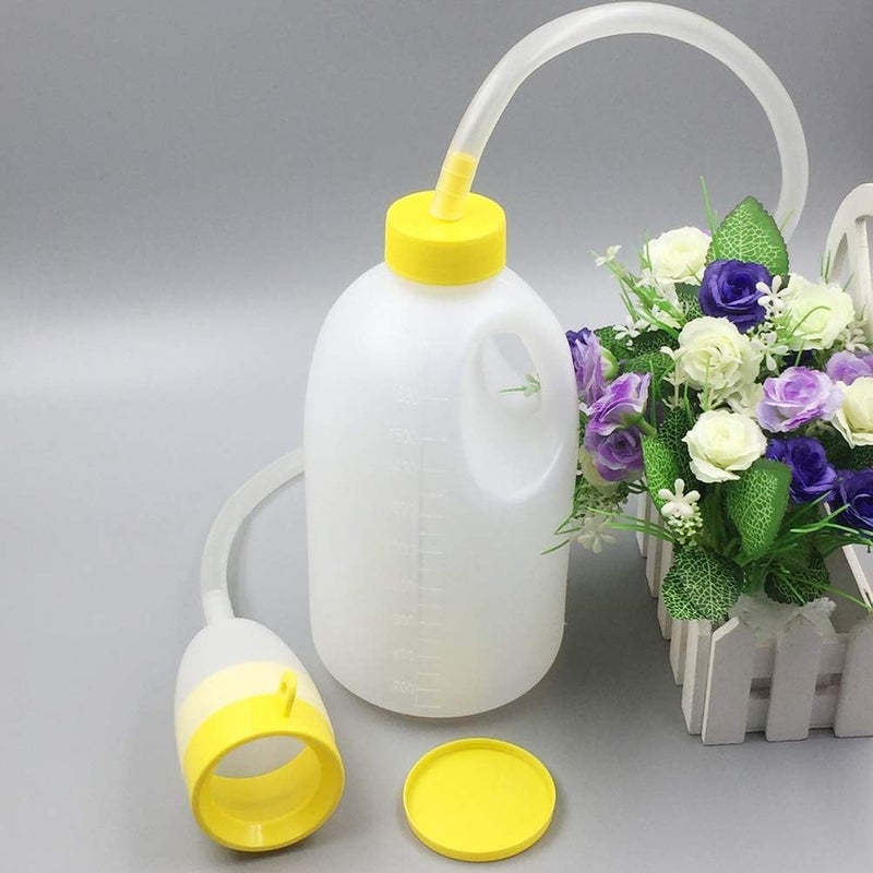 klarako 1700ML Men's Urine Bottle Portable Car Urinal Pee Bottle Emergency Toilet with Tube for Elderly Hospital Home Camping Car Travel - Image 2