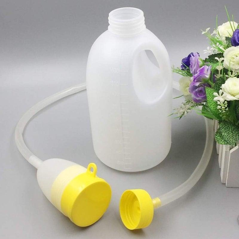 klarako 1700ML Men's Urine Bottle Portable Car Urinal Pee Bottle Emergency Toilet with Tube for Elderly Hospital Home Camping Car Travel - Image 4