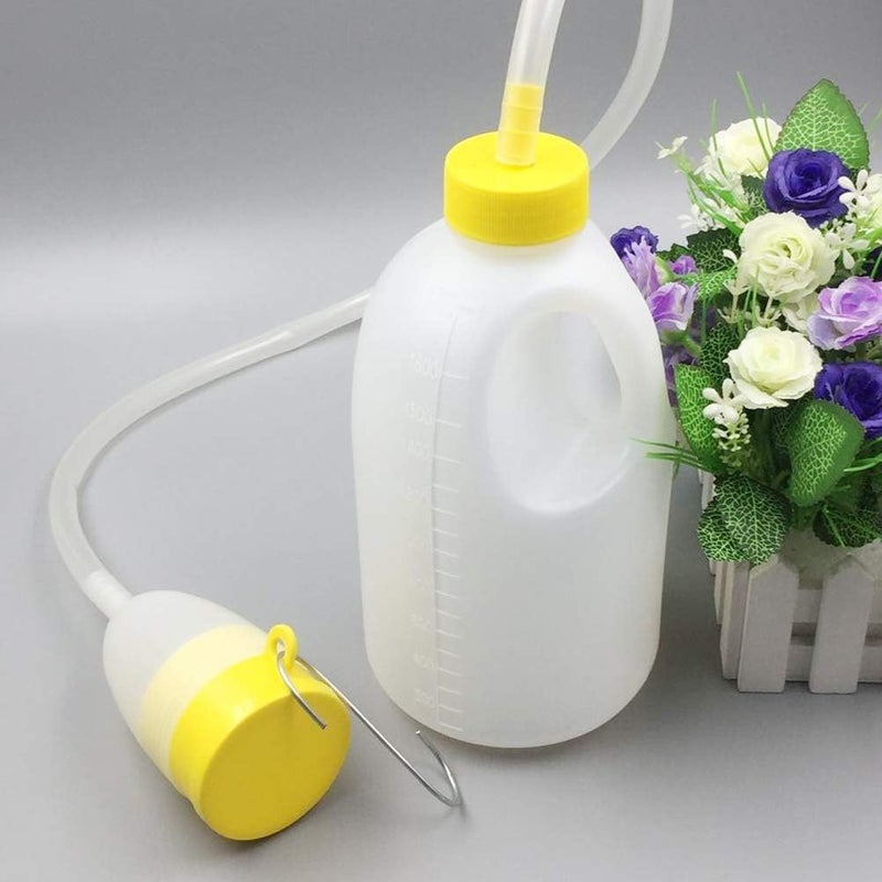 klarako 1700ML Men's Urine Bottle Portable Car Urinal Pee Bottle Emergency Toilet with Tube for Elderly Hospital Home Camping Car Travel - Image 5