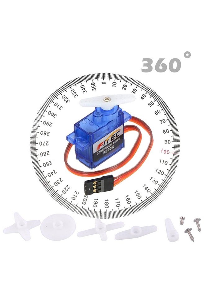 Wishiot - Micro Servo Tester Kit Fs90R 9G Servo Motor 360°+3Ch Digital Servo Tester Esc Speed Controller Checker+Aa Battery Holder Case - Image 1