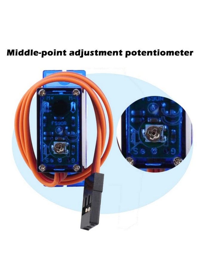 Wishiot - Micro Servo Tester Kit Fs90R 9G Servo Motor 360°+3Ch Digital Servo Tester Esc Speed Controller Checker+Aa Battery Holder Case - Image 1