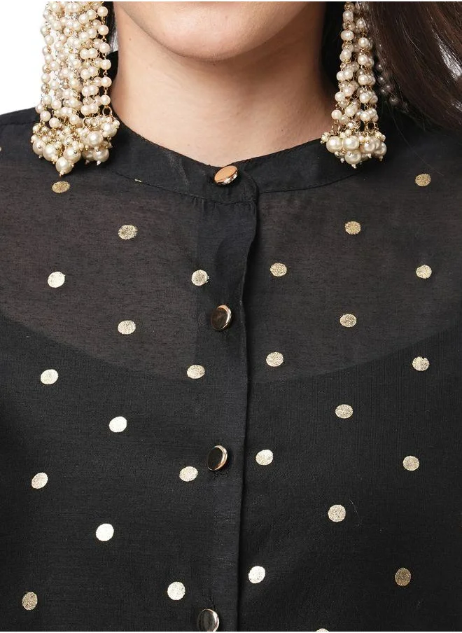 #Be Polka Dot Chanderi Kurti
