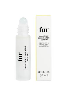 Fur Fur Ingrown Eliminator Serum Rollerball Travel Size - Powerful Ingrown Hair Treatment Serum With AHAs and BHAs to Treat and Prevent Ingrown Hairs and Bumps, Hydrates and Soothes Irritated Skin - 10 ml  - Image 1