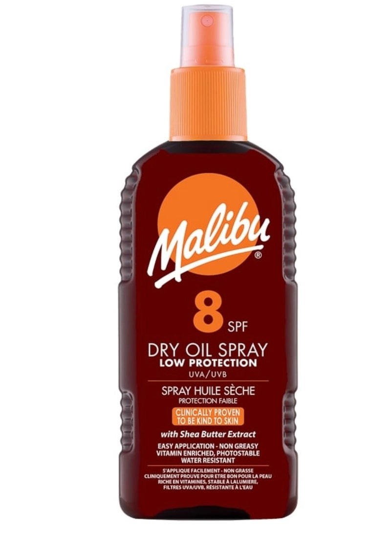 Malibu SPF8 Dry Oil Spray (200ml)