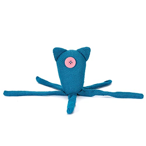 ASVP Shop Coraline Crocheted One Eyed Octopus Doll Bright Turquoise - Image 3