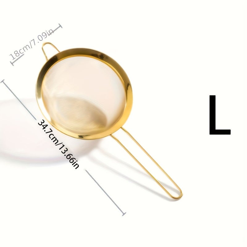 Cooking Essential Fine Mesh Skimmer Spoon Multi Purpose Stainless Steel Strainer Hot Pot Oil Separator Comfort Grip 1pc - Image 1