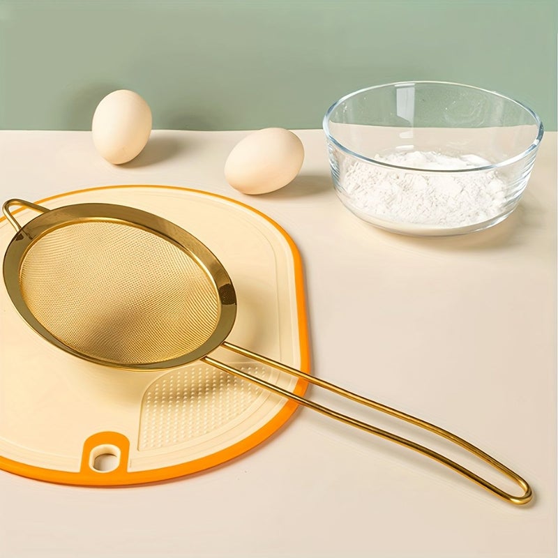Cooking Essential Fine Mesh Skimmer Spoon Multi Purpose Stainless Steel Strainer Hot Pot Oil Separator Comfort Grip 1pc - Image 2