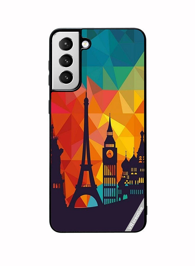 VR CREATIVE Protective Case Cover For Samsung Galaxy S22 5G Popular Place Design Multicolour - Image 1