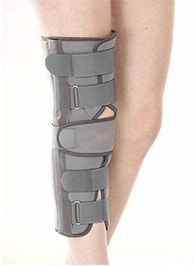 MEDTRIX Long Knee Brace 22" Rigid Support, Immobilizes & Stabilizes Knee, & Relieves Pain With Optimal Comfort, Adjustable Strap, Anti Slip Design, Unisex (S) - Image 1