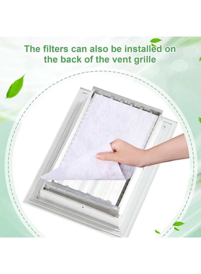 Air Vent Filter Set 98'' x 18'' Electrostatic Media With 158" of Installation Tape 20+ Filters per Roll for HVAC, AC & Heating Intake Registers to Reduce Dust and Allergy (Roll, 18''*98'') - Image 3