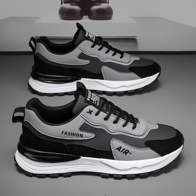 Men'S Shoes Autumn Sneaker Leather Non-Slip Waterproof Work Safety Shoes Running Dad Shoes - Image 5
