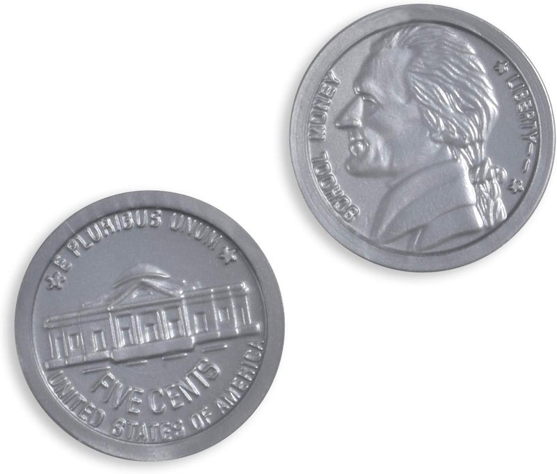Learning Advantage Play Coin Set - 94 Realistic Plastic Coins for Educational Pretend Play - Image 4