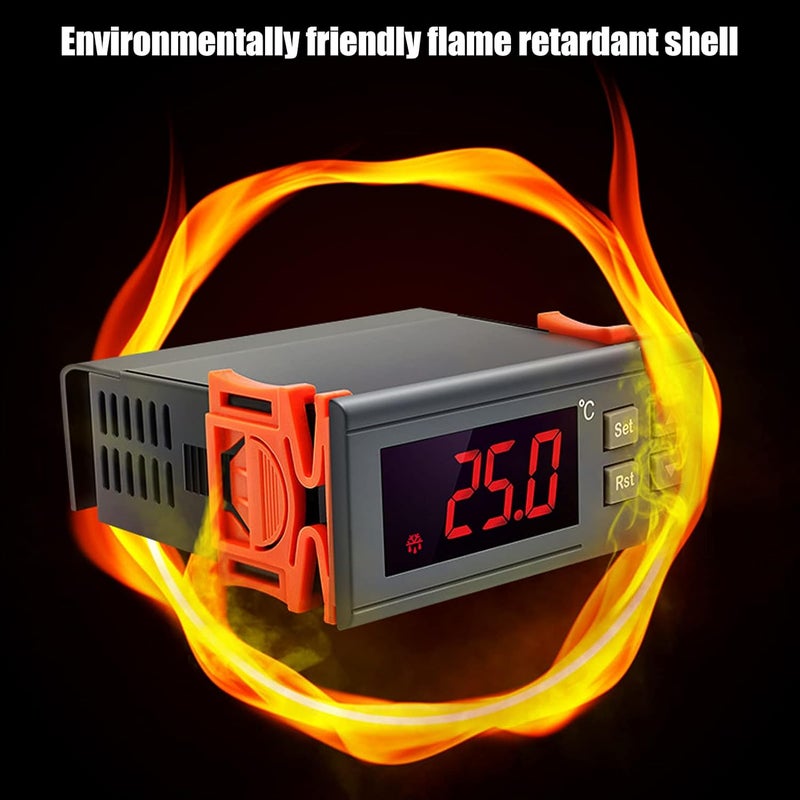 Zerodis Digital Temperature Controller, -10~100℃ Electronic Temperature Controller Display Intelligent Temperature for Pet and Breeding Freezer - Image 5