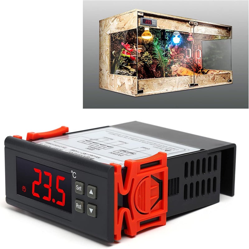 Zerodis Digital Temperature Controller, -10~100℃ Electronic Temperature Controller Display Intelligent Temperature for Pet and Breeding Freezer - Image 2