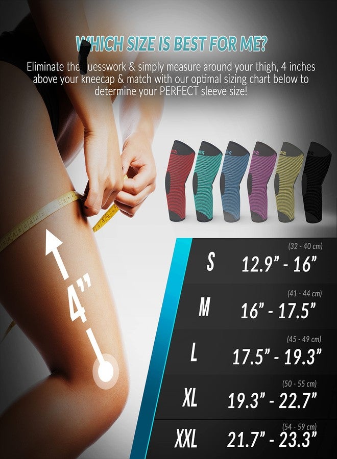 Modvel Professional Knee Brace | Knee Compression Sleeve Support | Medical Grade Knee Pads for Running, Meniscus Tear, ACL, Arthritis, Joint Pain Relief. - Image 2