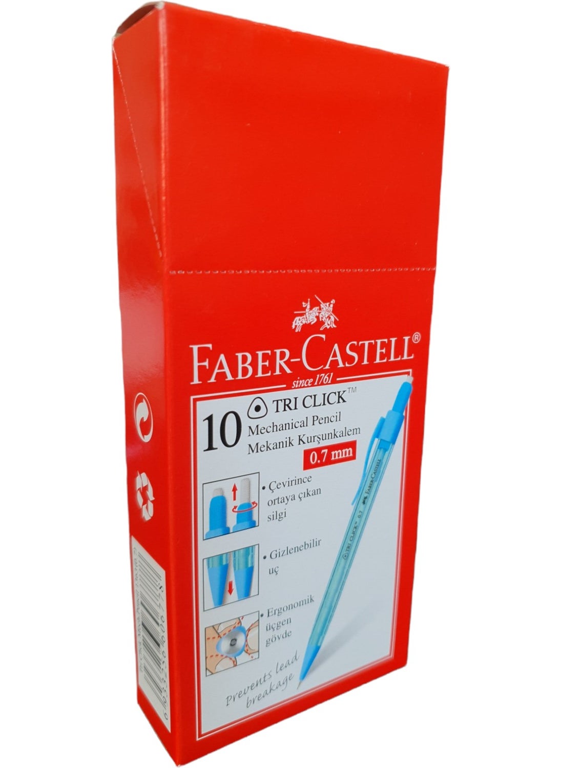 FABER-CASTELL - Tri Click Versatile Pen 0.7MM Pack of 10 - Image 1