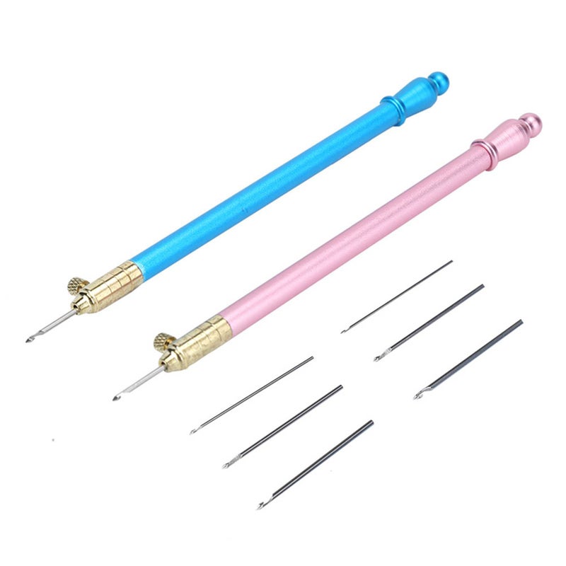 Embroidery Crochet Hook French Tambour Beading Sequins Stainless Steel Handle Sewing Craft Tool - Image 4