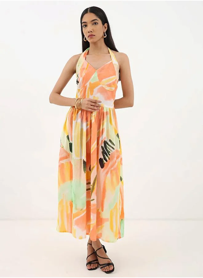 Studio Erst Watercolor Halter Dress