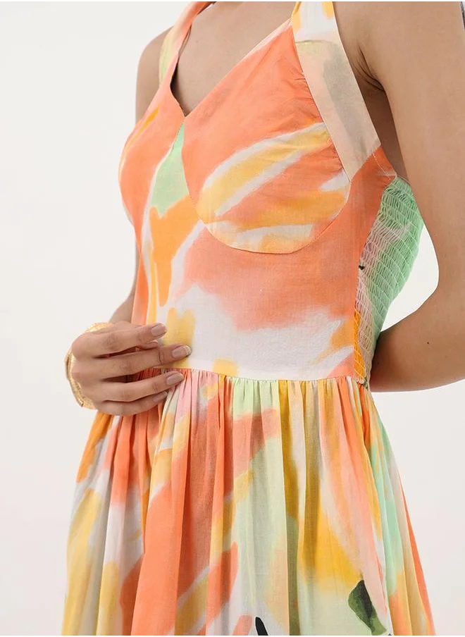 Studio Erst Watercolor Halter Dress