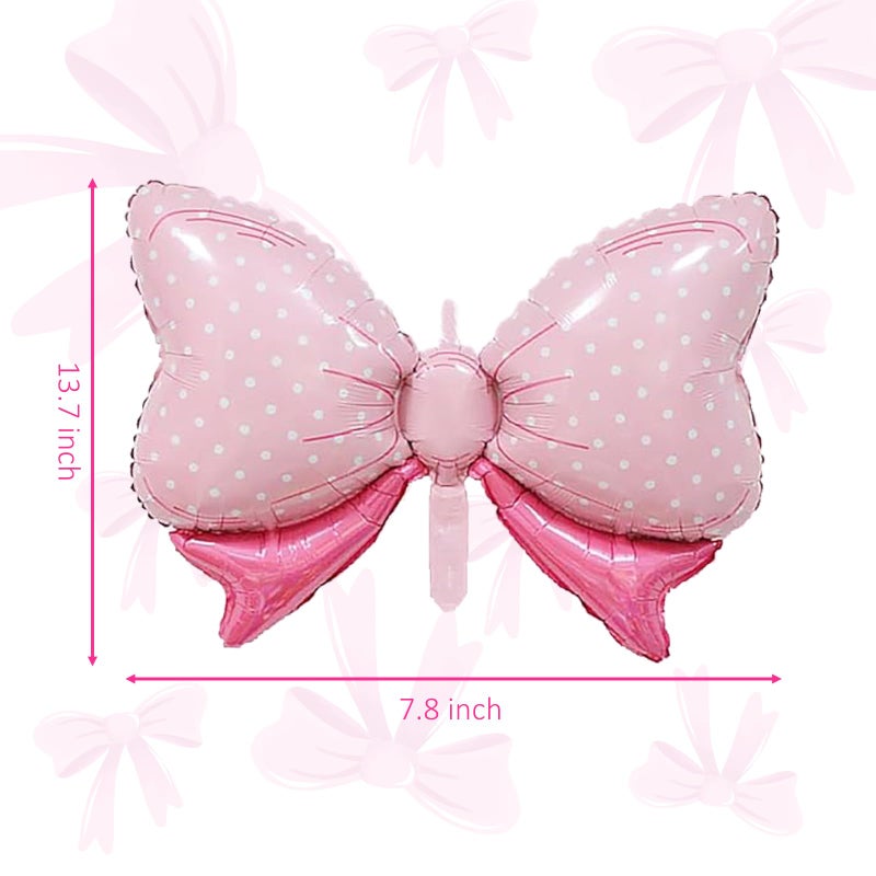 Eoopoon 40in Number 1 Balloon with Bow, Pink Large Happy Birthday Balloon for Girls 1st Birthday Party, Perfect for birthday Decorations Party Supplies (Number 1) - Image 2