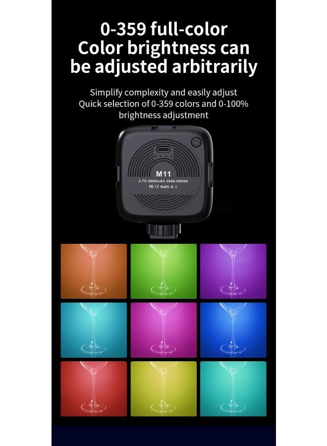 RGB LED Video Light Photography Fill Light with Front & Back Clip, Computer Light for Meeting Video Light,64 Beads 3 Colors 9 Modes for Phone, iPad, Laptop, for Makeup, Selfie, Vlog, Video Conference  - Image 3