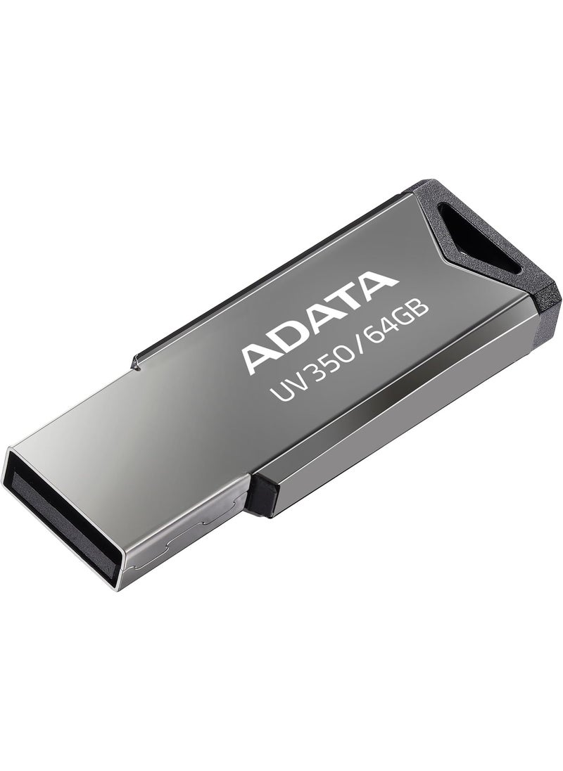 ADATA Pen Drive ADATA AU350 64GB 32 Silver  AUV35064GRBK 